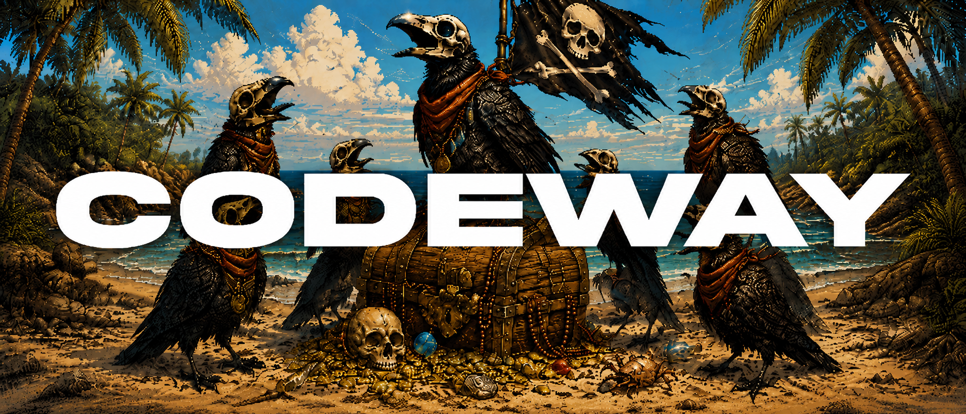 Code Way Crow Banner Shirt